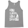 eat sleep sail repeat Tank Top