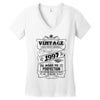 Vintage Aged To Perfection 1997 Women's V-Neck T-Shirt