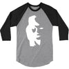 sax player lady face optical illusion 3/4 Sleeve Shirt