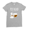 pot head Ladies Fitted T-Shirt