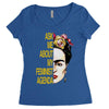 ask me about my feminist agenda frida kahlo Women's Triblend Scoop T-shirt