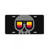 sunset skull License Plate