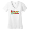 funny typoghrapy Women's V-Neck T-Shirt