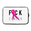 fuck cancer Laptop sleeve