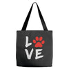 love dog paw Tote Bags