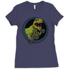 big guns black backing Ladies Fitted T-Shirt