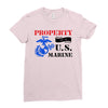 Property of a U.S. Marine Ladies Fitted T-Shirt