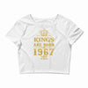 kings are born in 1967 Crop Top