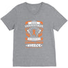 Never Underestimate The Strength Of A Leukemia Cancer Warrior V-Neck Tee