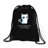 bad kitty Drawstring Bags