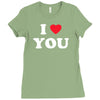 i love you Ladies Fitted T-Shirt