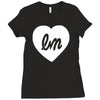 little mix logo heart Ladies Fitted T-Shirt