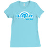 respect your dad Ladies Fitted T-Shirt