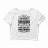 Real Kings Are Born On December 7 Crop Top