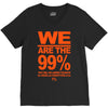 we are the 99% t shirt occupy wall street anti corporate greed black V-Neck Tee