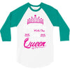 Celebrating With the 5th Birthday Queen 3/4 Sleeve Shirt