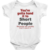 hand it to short people Baby Bodysuit