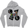 Colorful Cat Zipper Hoodie