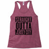 straight outta jersey city Racerback Tank