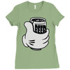 mickey beer Ladies Fitted T-Shirt