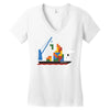 russian cargo Women's V-Neck T-Shirt