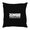 zombie outbreak Throw Pillow