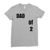 dad of 2 Ladies Fitted T-Shirt