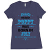 The Best Poppy Was Born In July Ladies Fitted T-Shirt