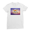 Orange cat Ladies Fitted T-Shirt