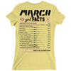 March Girl Facts Pisces Ladies Fitted T-Shirt