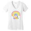love wins Women's V-Neck T-Shirt