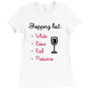 wine shopping Ladies Fitted T-Shirt