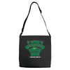 never underesmate irish queen Adjustable Strap Totes