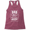 dad number one world's greatest Racerback Tank