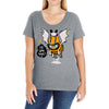monster i will bee bat Ladies Curvy T-Shirt