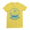 alien up Ladies Fitted T-Shirt