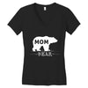 mommy bear Women's V-Neck T-Shirt