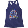 skeleton christmas tree Racerback Tank