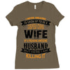 Super Cool Wife Of A Freaking Awesome Husband Ladies Fitted T-Shirt