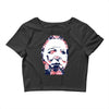 michael myers floral mask Crop Top