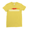 Fire White Ladies Fitted T-Shirt