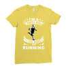 simple man running Ladies Fitted T-Shirt