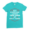 not everyone looks this good at sixty three Ladies Fitted T-Shirt