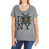 i (turtle) ny Ladies Curvy T-Shirt