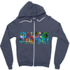 jake paulers cool colors Zipper Hoodie