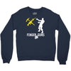 finger guns batle royal gaming Crewneck Sweatshirt