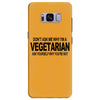 vegetarian ask yourself why not vegan food foodie tofu geek tee shirt Samsung Galaxy S8 Plus