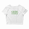 geek goddess kelly green Crop Top