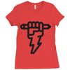 pencil lightning Ladies Fitted T-Shirt