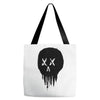 trickle skull Tote Bags